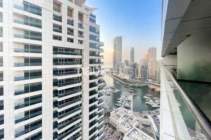 Upgraded 1 Bed Apartment in Escan Tower, Dubai Marina with Marina and Ain Dubai Views