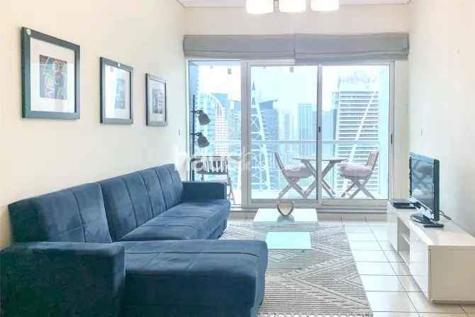 Furnished Studio Apartment in Lake Terrace, JLT with Balcony Views