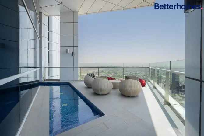 Stunning Upgraded Duplex Penthouse with Private Pool in Dubai Marina