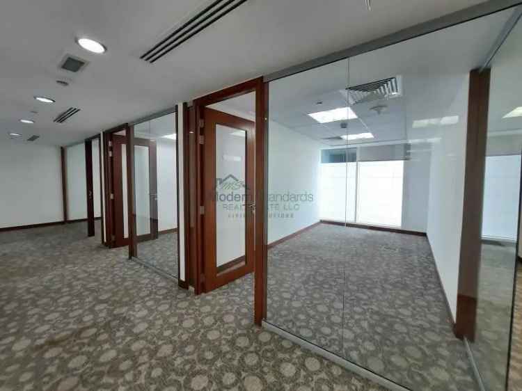 Rent Fully Fitted Office with SZR View in Dubai Near Metro