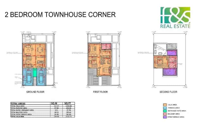 2 Bedroom Townhouse for sale at Danah Bay