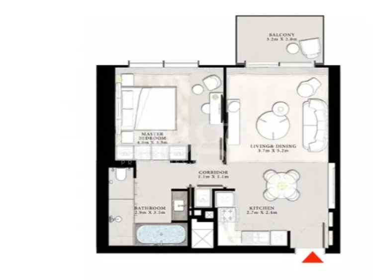 1 Bedroom 792 Sq.Ft. Apartment for Sale in Downtown Dubai, Dubai
