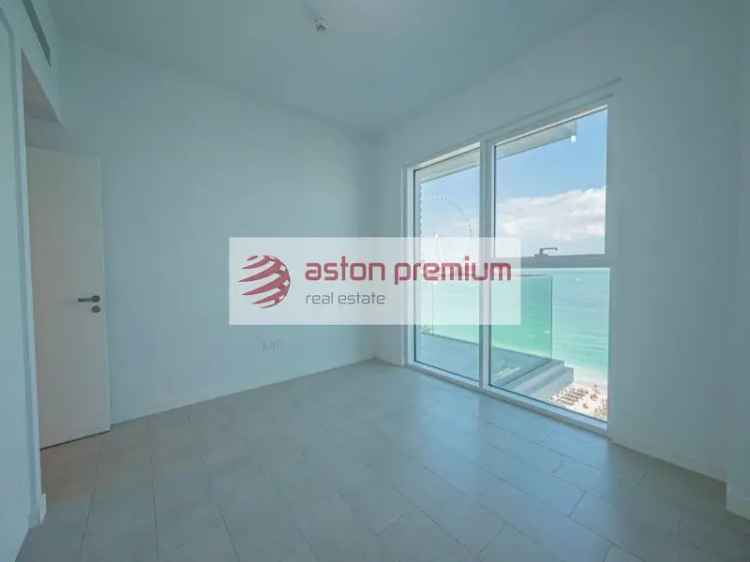 Sea View Unfurnished 2 BR Low Floor Vacant