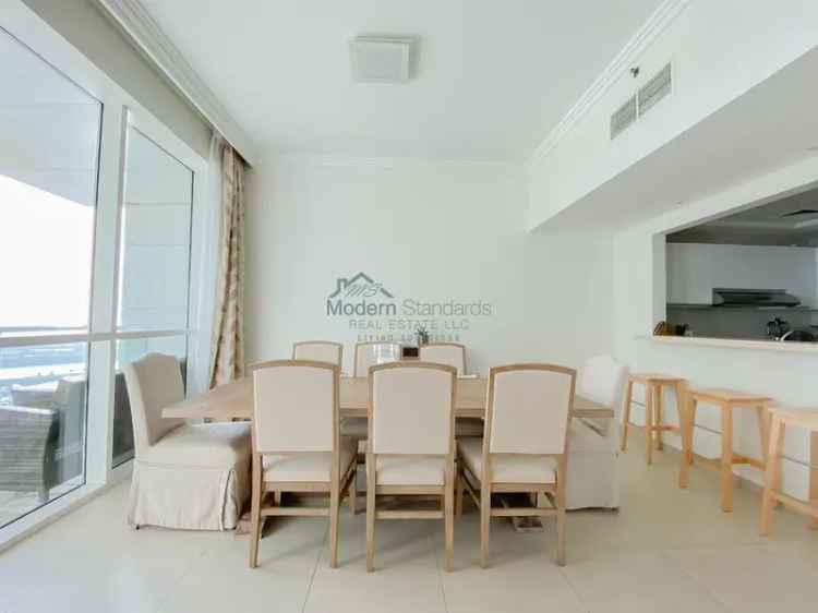 Rent Furnished 2 BR Apartment with Sea View in Al Bateen, JBR