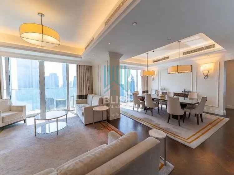 Luxurious 4BR Apartment Full Burj Khalifa View