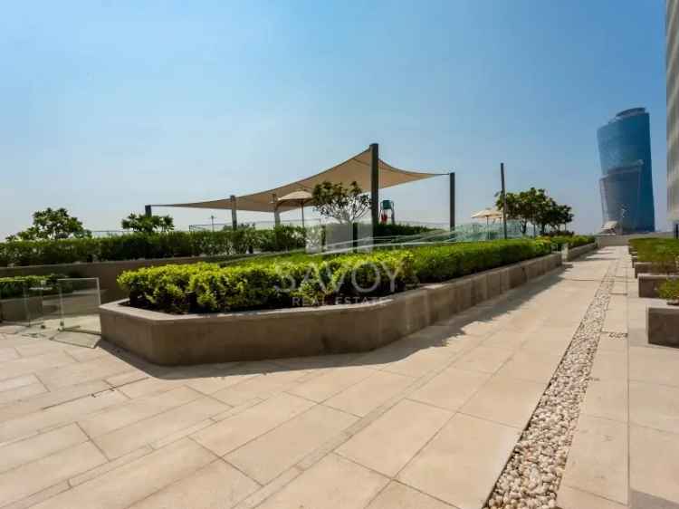 Rent Furnished 1 Bedroom Apartment in Capital Centre Abu Dhabi - City View