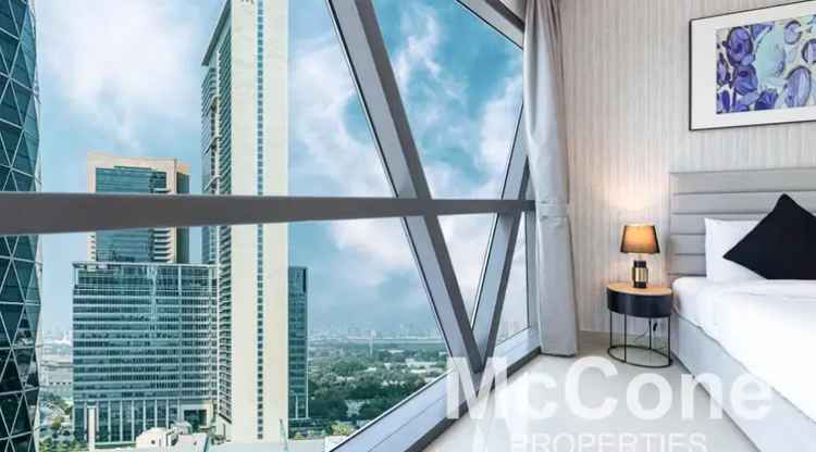 Furnished 1 Bedroom Apartment for Rent in DIFC Dubai with Pool View